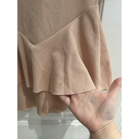 Zara Knit Women’s Light Pink Sleeveless Top Summer Casual With Layer Look Size L - Picture 11 of 11